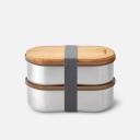 Image of Stainless Steel Double Bento Box