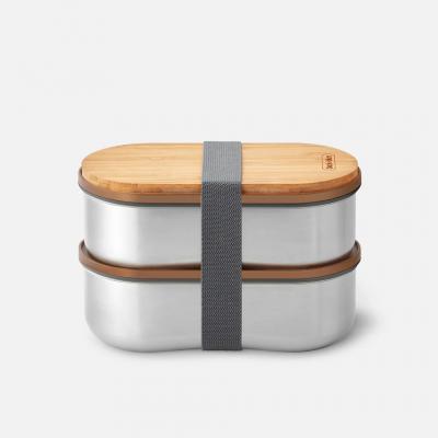 Image of Stainless Steel Double Bento Box
